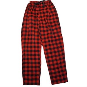 Shein Plaid Red and Black Checkered Pajamas S